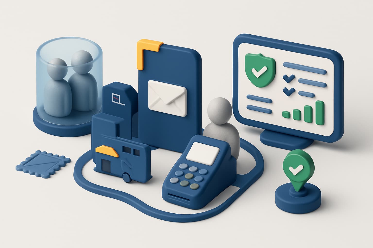 Illustration of the three sandbox pillars — synthetic data, supervised APIs, and the Observation Deck